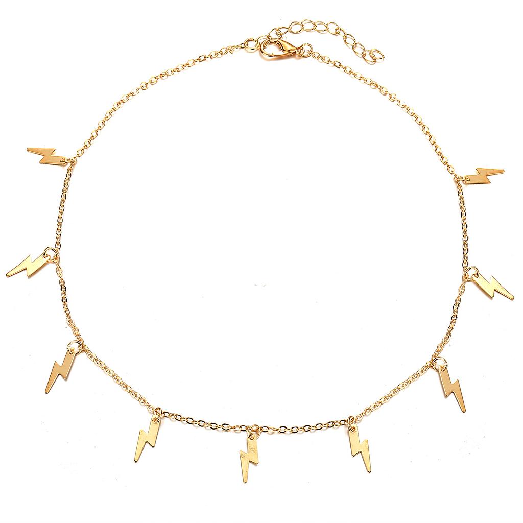 Collar de rayitos Dorado