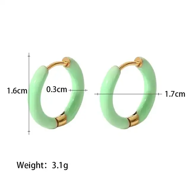 Hoops color menta