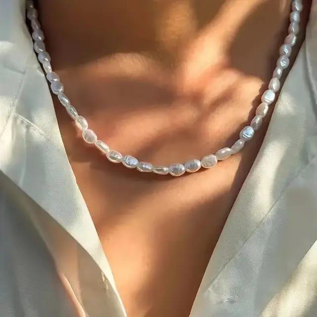 Collar de perlas de mar