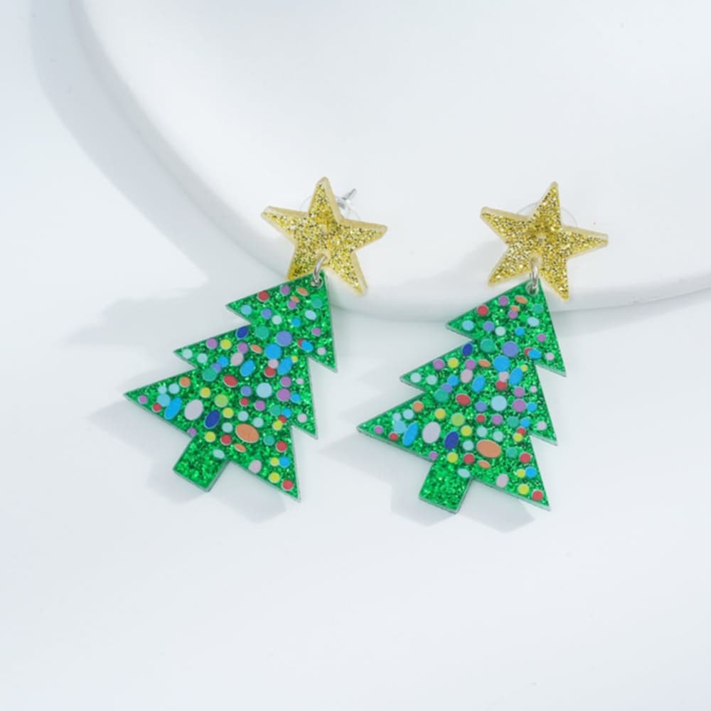 Aretes arbolito de navidad