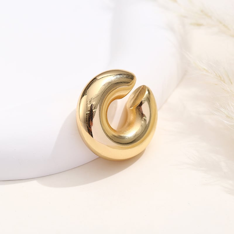 Hoops dorado liso