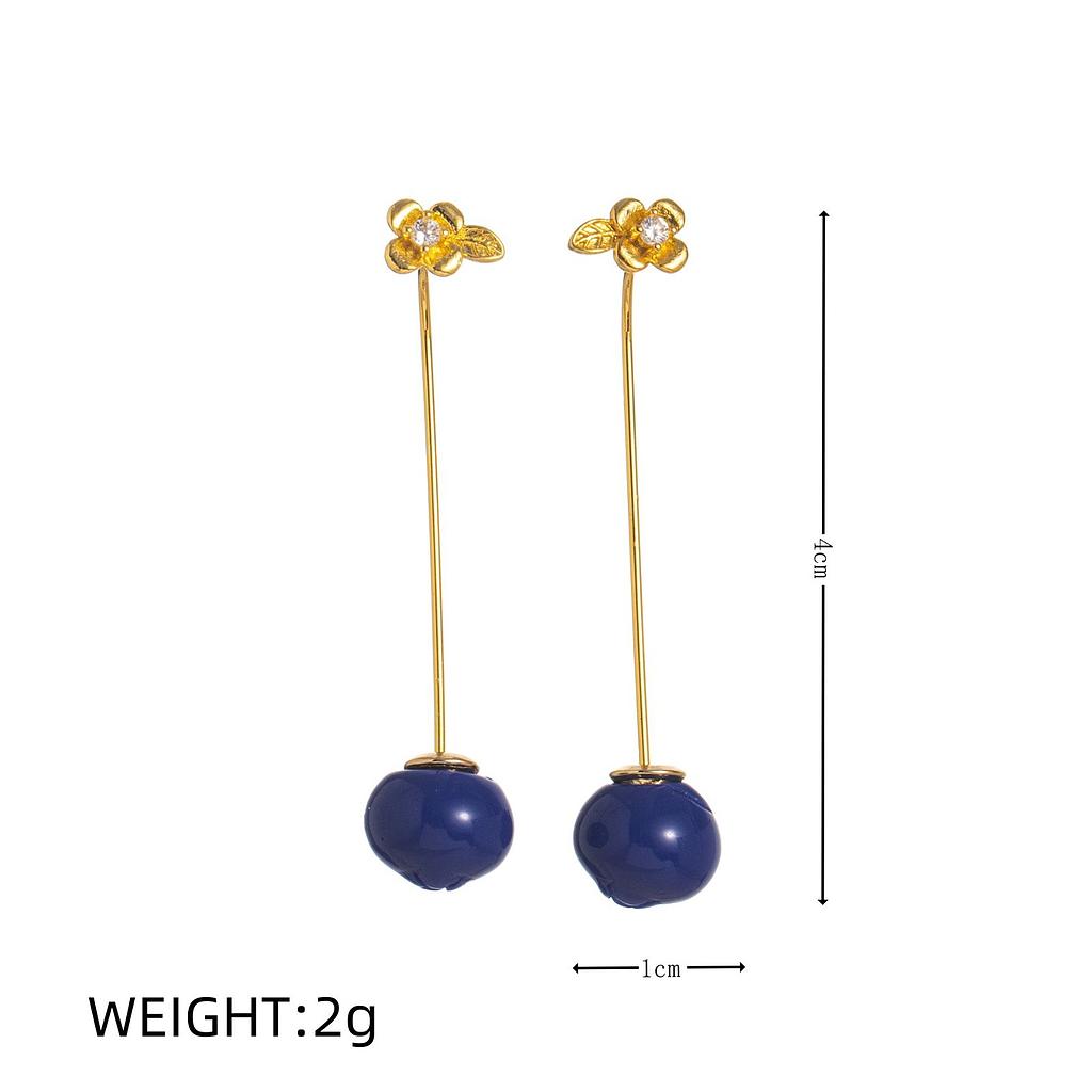 Aretes blue berry