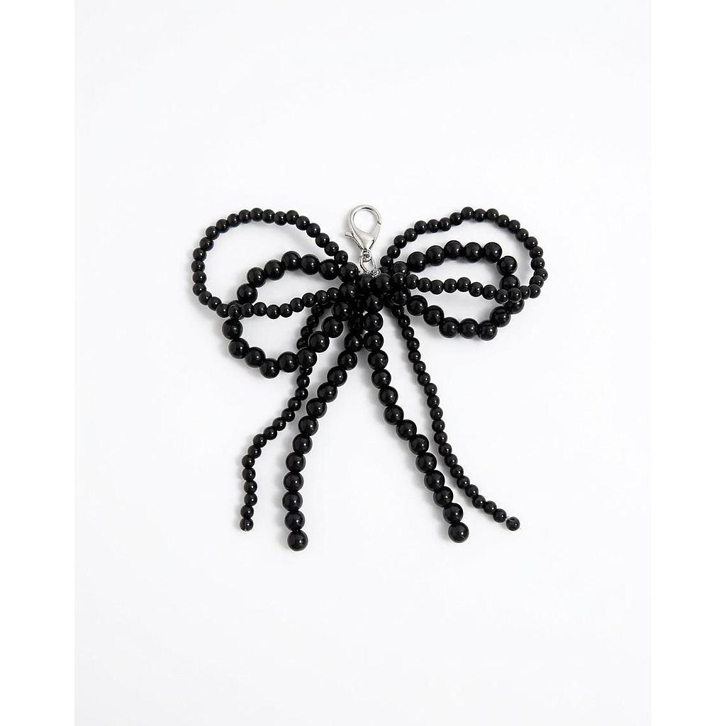 Charm de tenis perlas negra