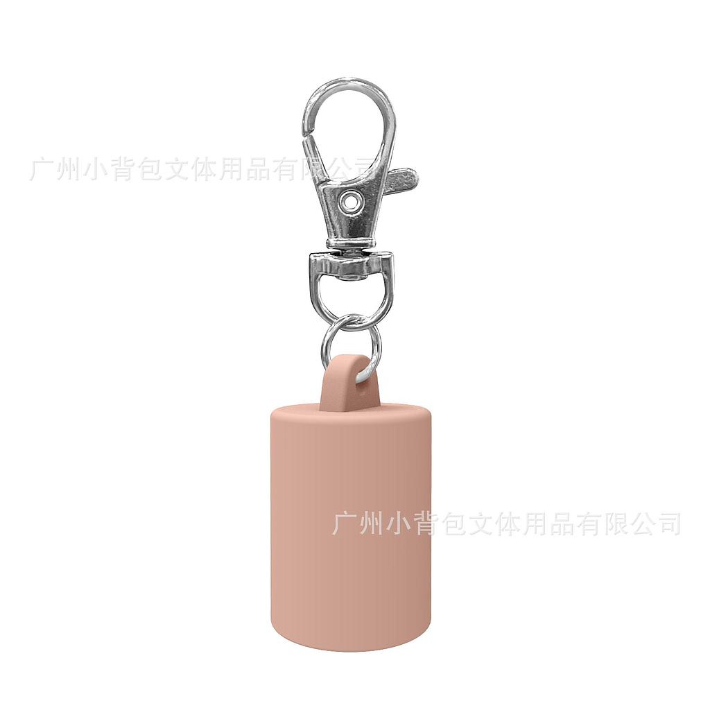 Llavero de bálsamo labial rosa palo