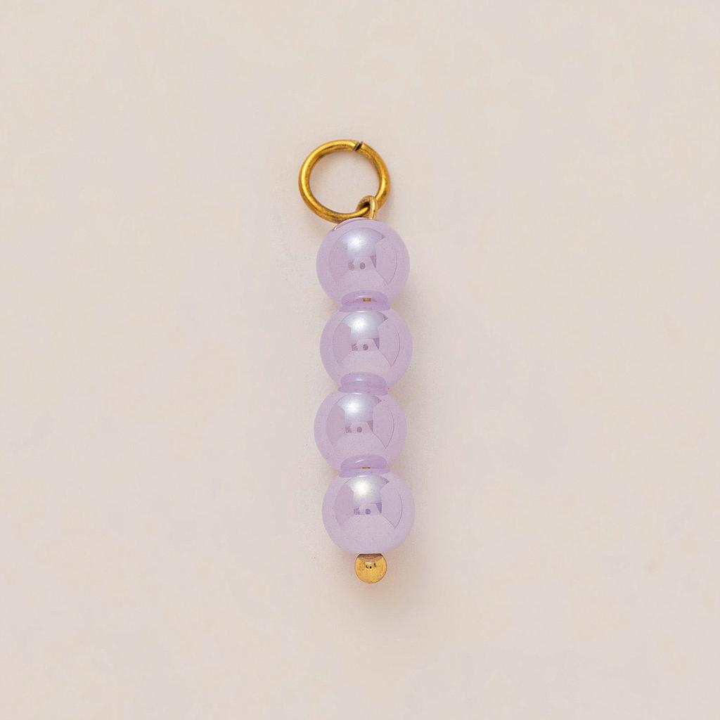 Charm de perlas lila